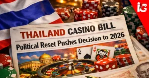 Thailand’s casino bill awaits a political reset in 2026.