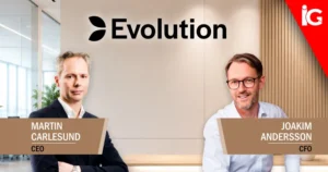 €517.8M Revenue, €341M EBITDA: CEO Martin Carlesund and CFO Joakim Andersson Lead Evolution’s Q2 2026